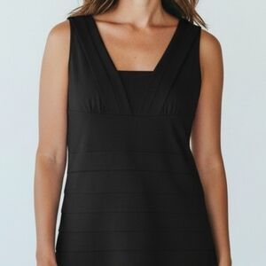 Bellisima Layered Elegant Black Top